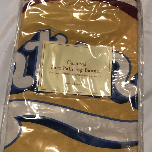 POTTERY BARN FACE PAINTING BANNER (NIP) - Picture 5 of 5